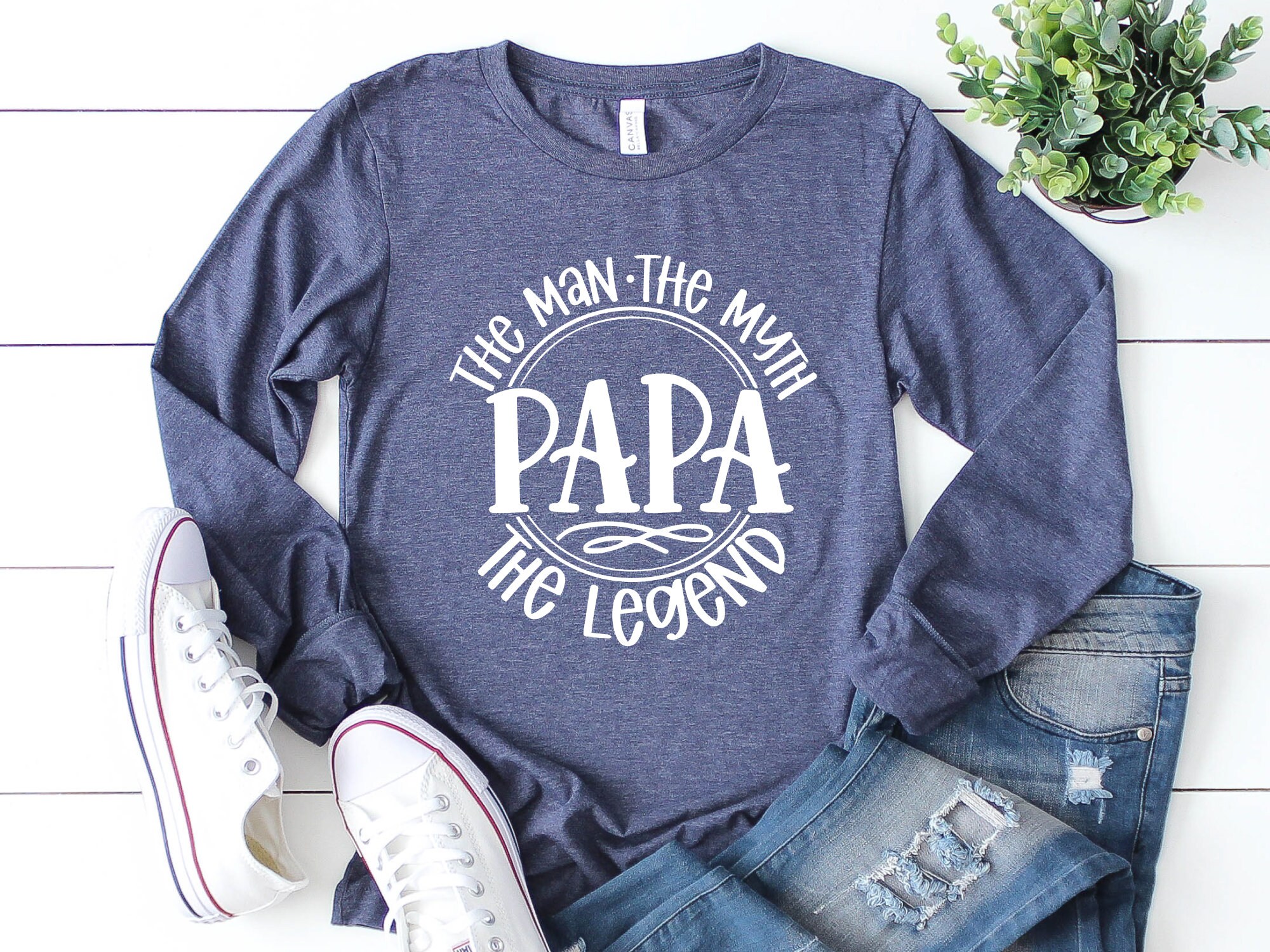 Papa Long Sleeve Shirt, Gift From Kids, The Man The Myth The Legend Shirt, Father’s Day Gift, Best Dad Shirt, Father’s Day Shirt, Papa Gift