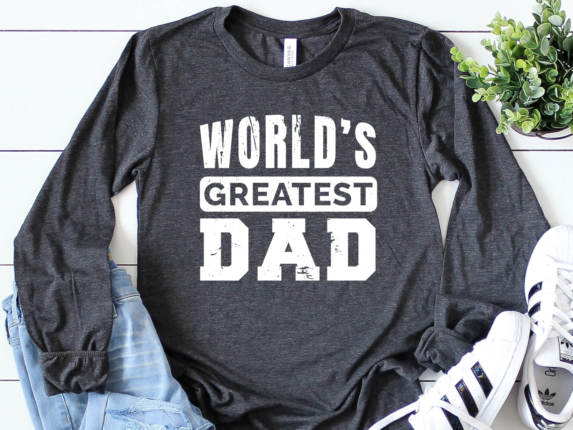World’s Greatest Dad Long Sleeve Shirt, Father’s Day Gift, Dad Shirt, Best Dad Ever Shirt, Gift For Dad,  Father’s Day Shirt, Shirt For Men